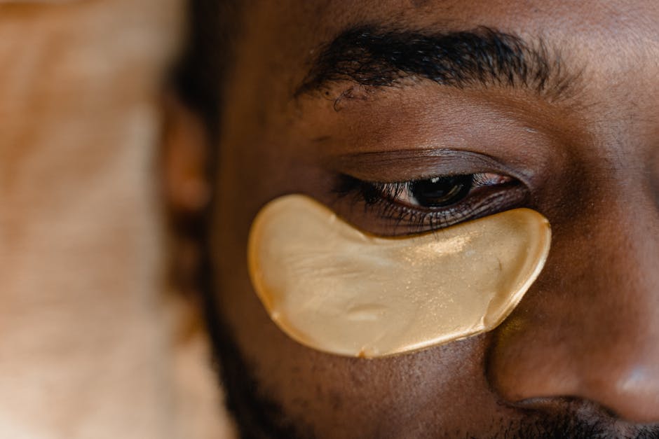 Close-up of under-eye area showing dark circle concerns