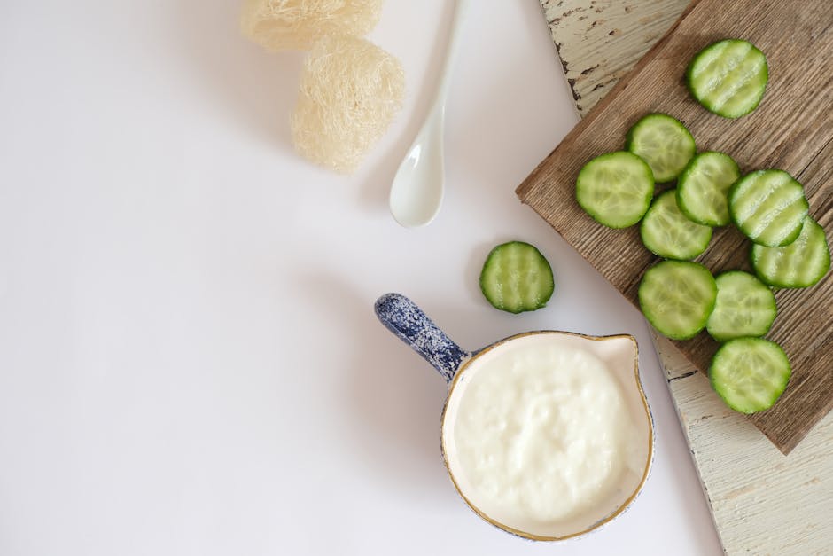 Healthy foods rich in vitamins for skin health
